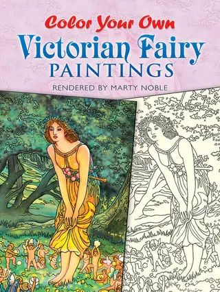 Color Your Own Victorian Fairy Paintings