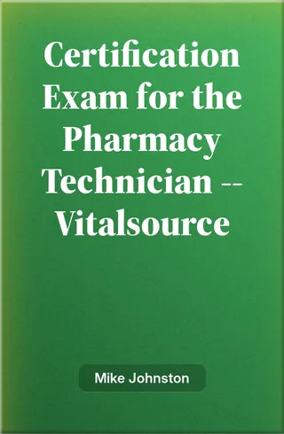 Certification Exam for the Pharmacy Technician