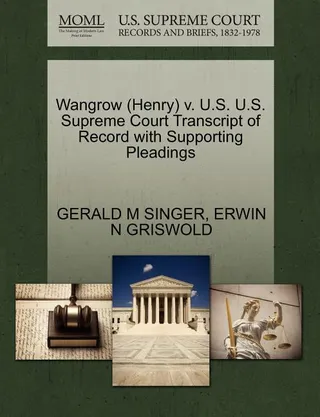 Wangrow (Henry) v. U.S.
