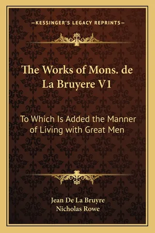 The Works of Mons. de La Bruyere