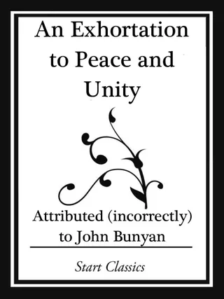 An Exhortation to Peace and Unity
