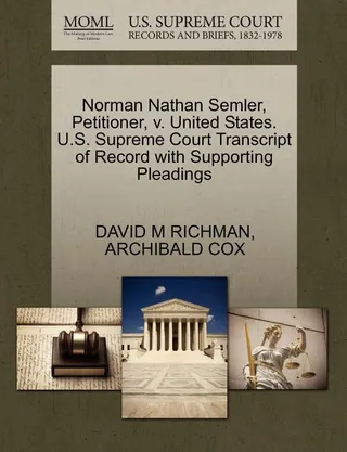 Norman Nathan Semler, Petitioner, v. United States