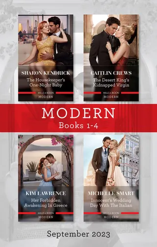 The Housekeeper's One-Night Baby / The Desert King's Kidnapped Virgin / Her Forbidden Awakening in Greece / Innocent's Wedding Day with the Italian