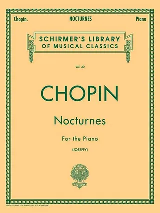 Nocturnes for the Piano Vol. 30 Chopin Piano Book Easy to Read and Understand Piano Music Book