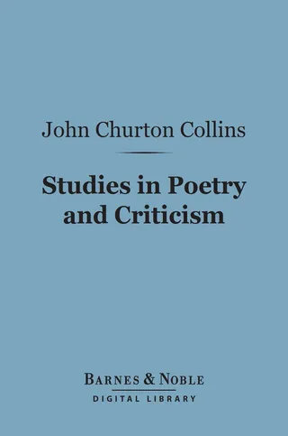 Studies in Poetry and Criticism
