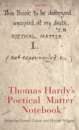 Thomas Hardy's 'Poetical Matter' Notebook