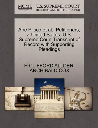 Abe Plisco Et Al., Petitioners, V. United States