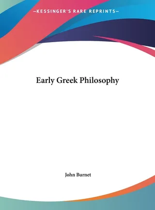 Early Greek Philosophy