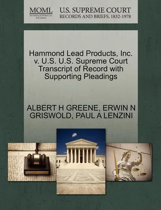 Hammond Lead Products, Inc. v. U.S.