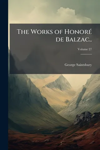 The Works of Honoré de Balzac..; Volume 27