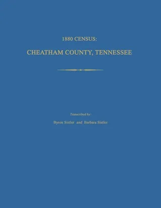 1880 Census, Cheatham County, Tennessee