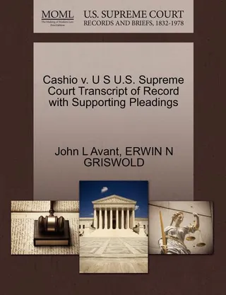 Cashio v. U.S.