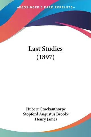 Last Studies