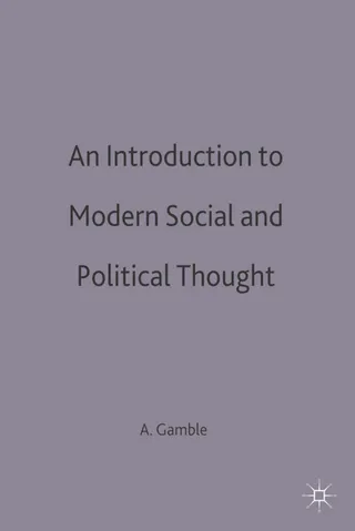 An Introduction to Modern Social and Political Thought