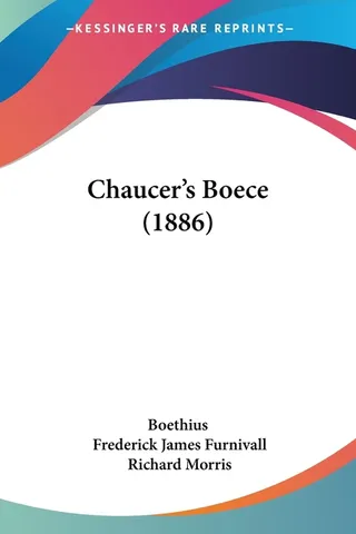 Chaucer's Boece 1886