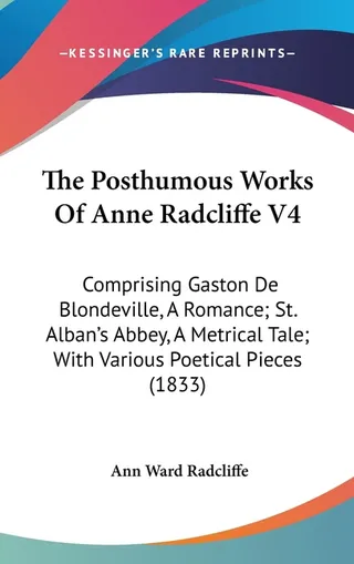 The Posthumous Works Of Anne Radcliffe