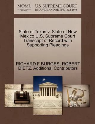 State of Texas v. State of New Mexico