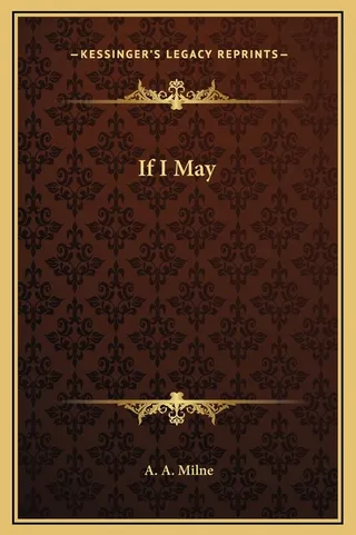 If I May