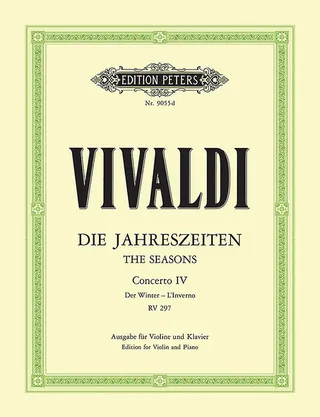 Violin Concerto in F Minor Op. 8 No. 4 Winter for Violin and Piano