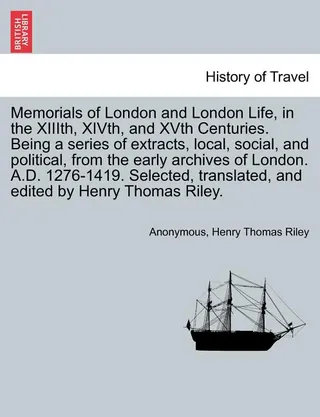 Memorials of London and London Life
