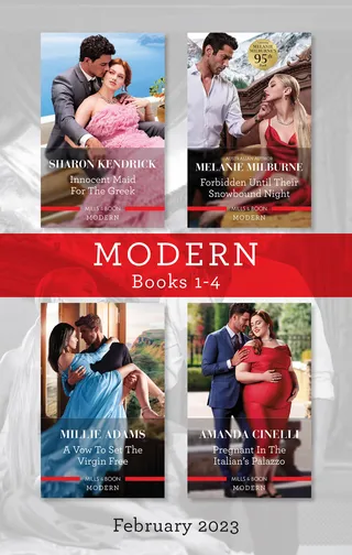 Innocent Maid for the Greek / Forbidden Until Their Snowbound Night / A Vow to Set the Virgin Free / Pregnant in the Italian