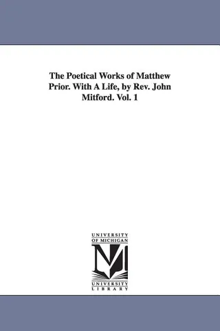 The Poetical Works of Matthew Prior