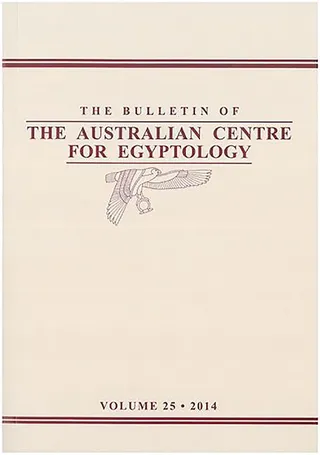 Bulletin of the Australian Centre for Egyptology