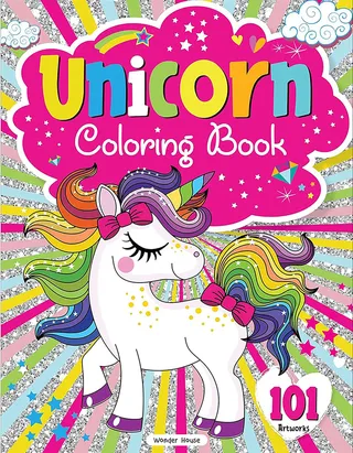 101 Unicorn Colouring Book