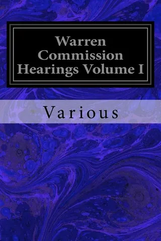 Warren Commission Hearings Volume I