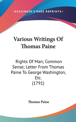 Various Writings of Thomas Paine