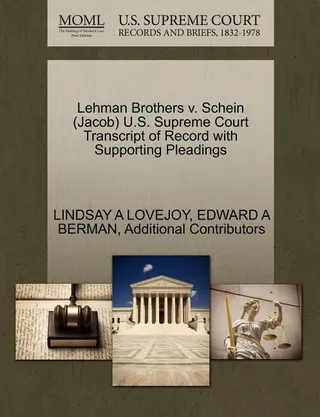 Lehman Brothers v. Schein