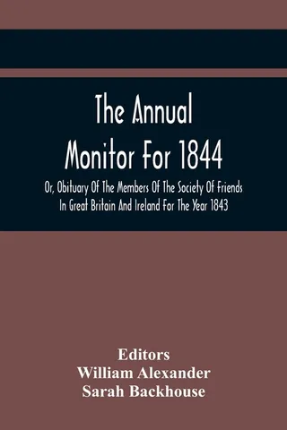The Annual Monitor For 1844