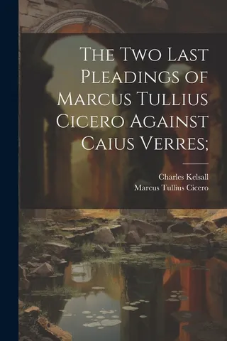 The Two Last Pleadings of Marcus Tullius Cicero Against Caius Verres