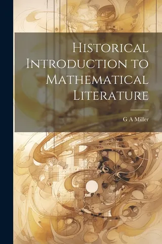 Historical Introduction to Mathematical Literature