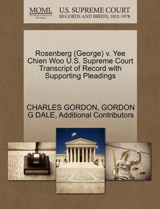 Rosenberg (George) v. Yee Chien Woo