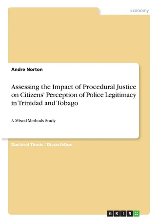 Assessing the Impact of Procedural Justice on Citizens' Perception of Police Legitimacy in Trinidad and Tobago