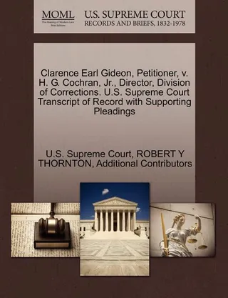 Clarence Earl Gideon, Petitioner, v. H. G. Cochran, Jr., Director, Division of Corrections