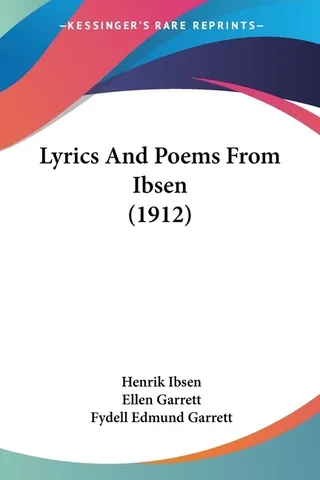 Lyrics And Poems From Ibsen