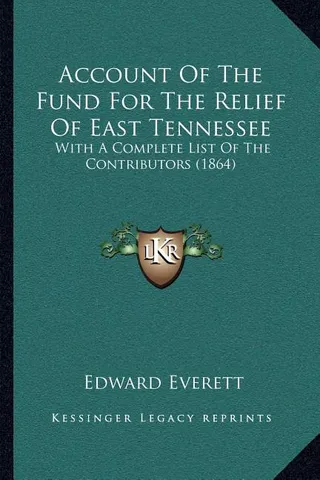Account Of The Fund For The Relief Of East Tennessee