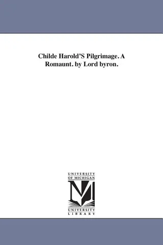 Childe Harold's Pilgrimage