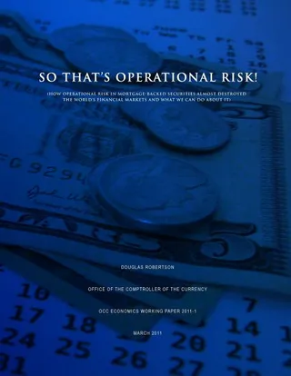 So That's Operational Risk!