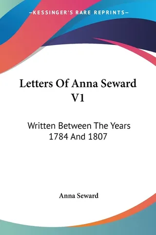 Letters Of Anna Seward