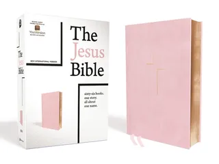 The Jesus Bible NIV Leather Pink