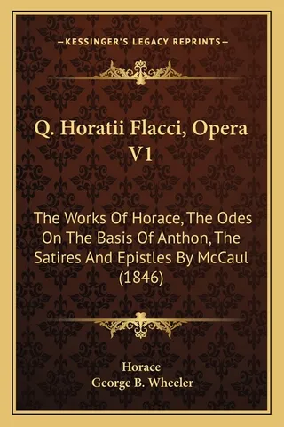 Q. Horatii Flacci, Opera V1