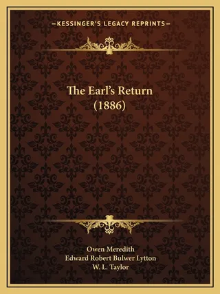 The Earl's Return 1886