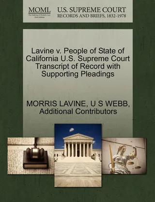 Lavine v. People of State of California