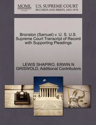 Bronston (Samuel) v. U. S.