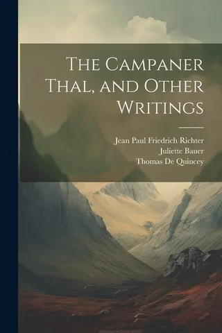 The Campaner Thal and Other Writings