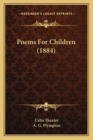 Poems For Children 1884