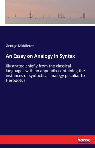 An Essay on Analogy in Syntax